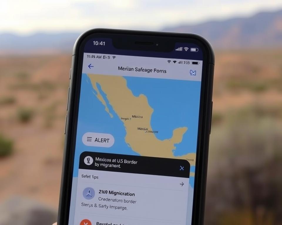 mexico migrant alert app